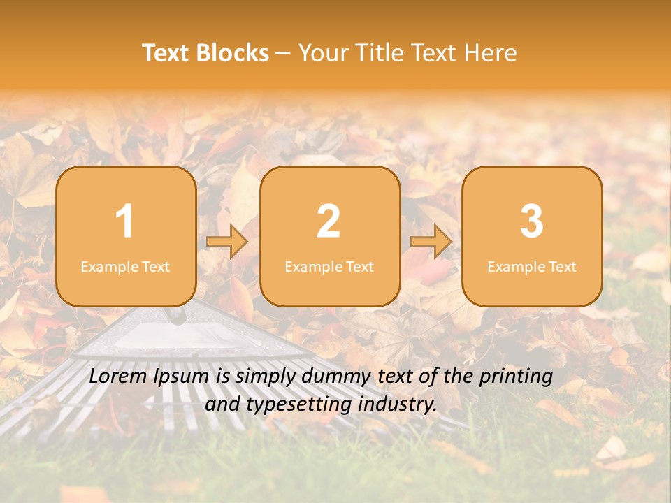 Autumn Landscaping Piled PowerPoint Template