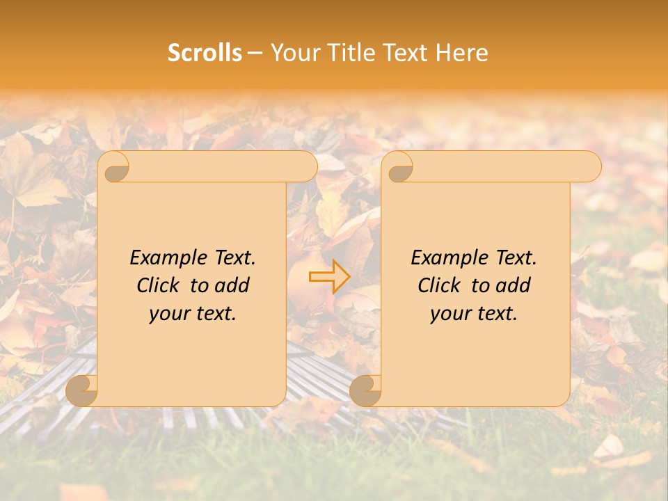 Autumn Landscaping Piled PowerPoint Template