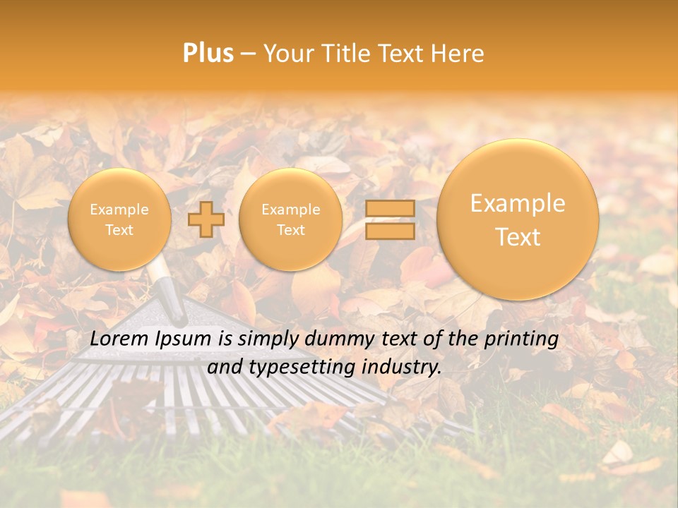 Autumn Landscaping Piled PowerPoint Template