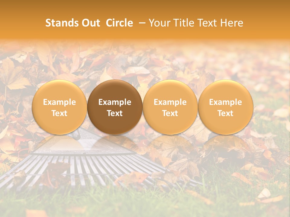 Autumn Landscaping Piled PowerPoint Template