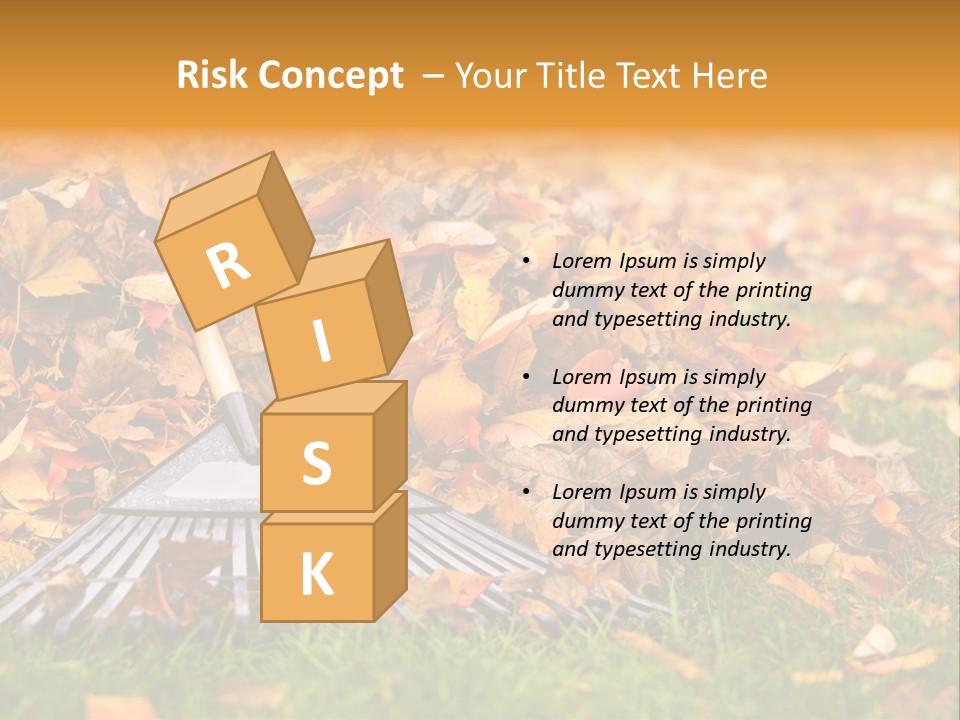 Autumn Landscaping Piled PowerPoint Template