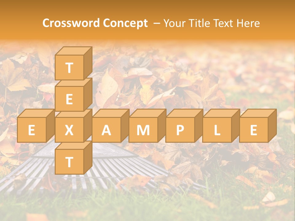 Autumn Landscaping Piled PowerPoint Template