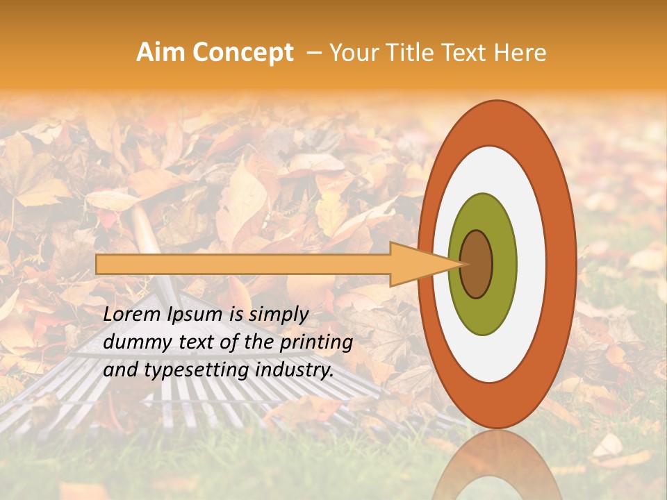 Autumn Landscaping Piled PowerPoint Template