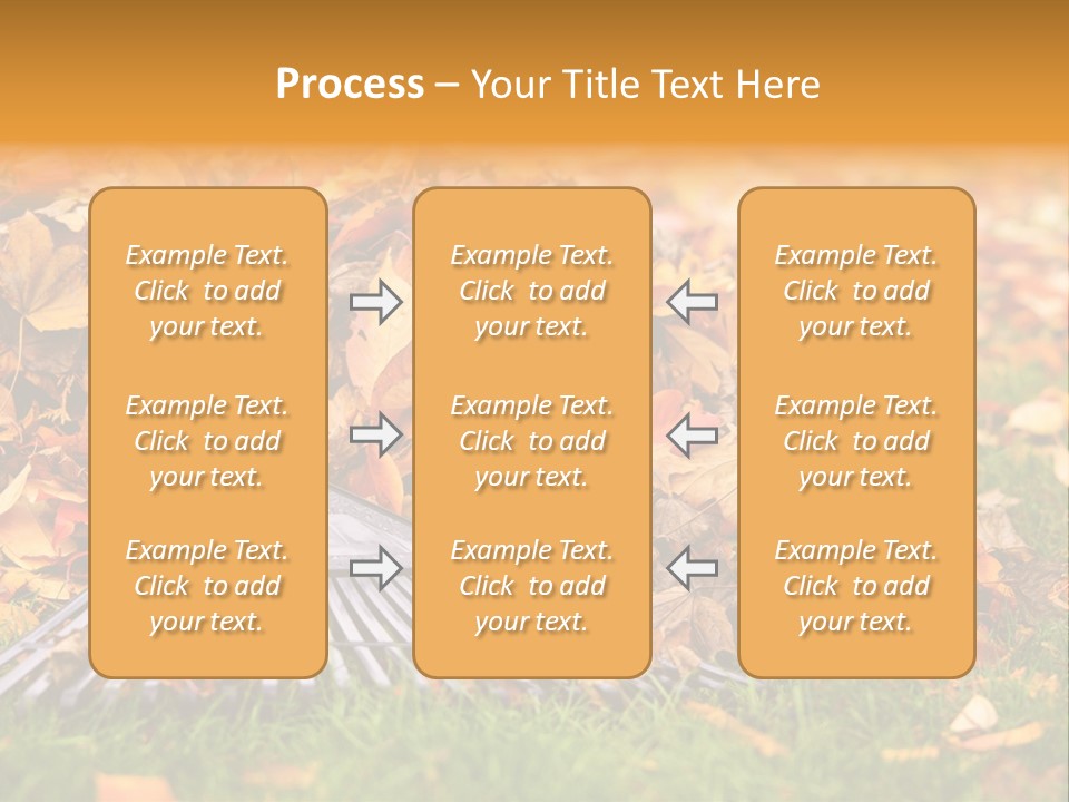 Autumn Landscaping Piled PowerPoint Template