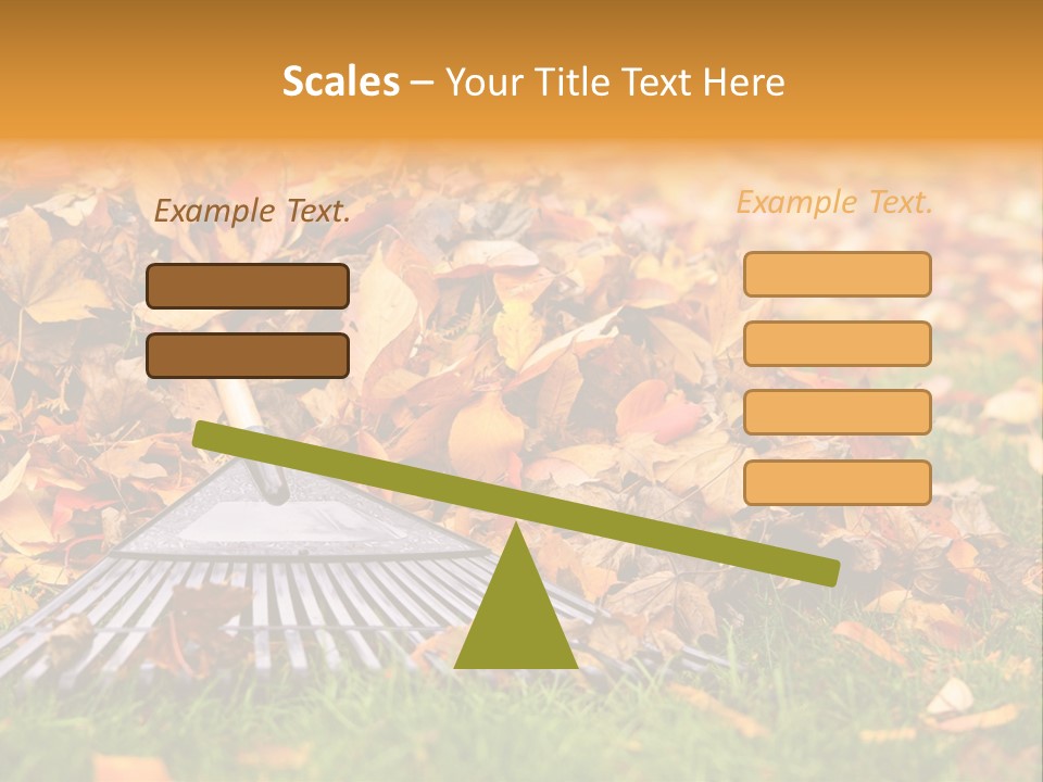 Autumn Landscaping Piled PowerPoint Template