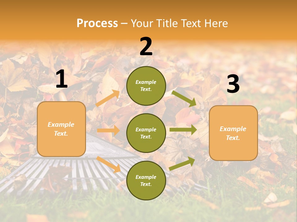 Autumn Landscaping Piled PowerPoint Template