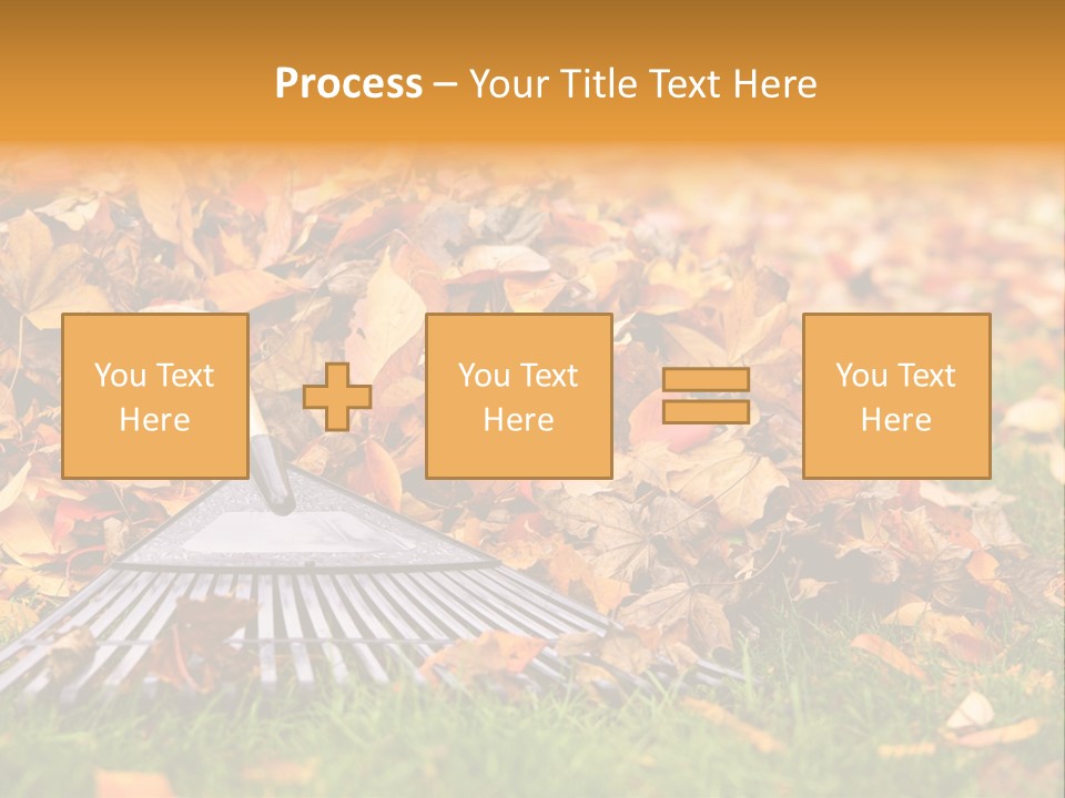 Autumn Landscaping Piled PowerPoint Template