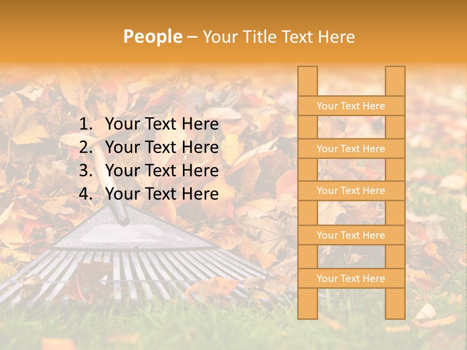 Autumn Landscaping Piled PowerPoint Template