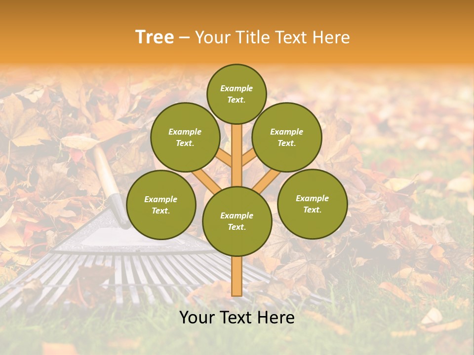 Autumn Landscaping Piled PowerPoint Template