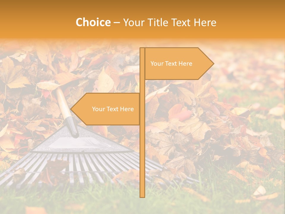 Autumn Landscaping Piled PowerPoint Template