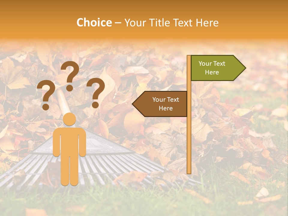 Autumn Landscaping Piled PowerPoint Template