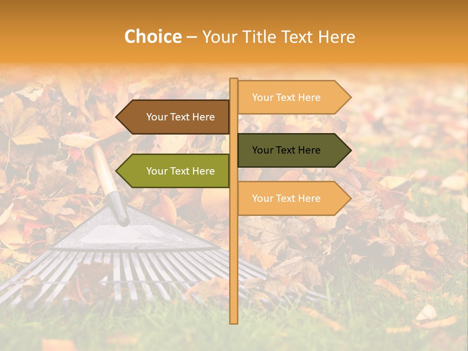 Autumn Landscaping Piled PowerPoint Template