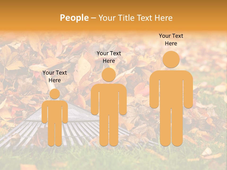 Autumn Landscaping Piled PowerPoint Template