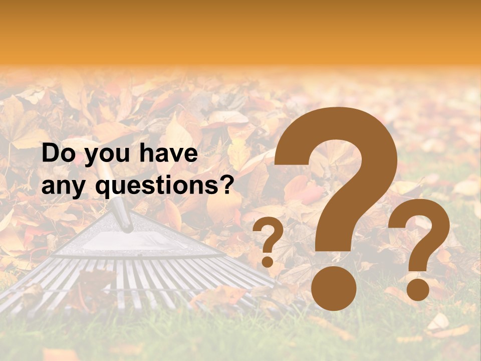 Autumn Landscaping Piled PowerPoint Template