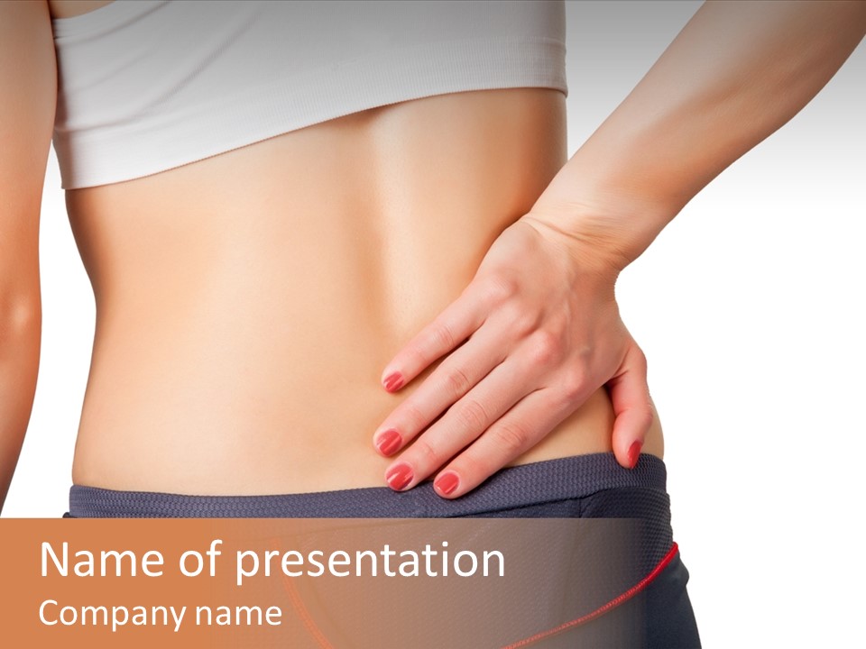 Sore Female Workout PowerPoint Template