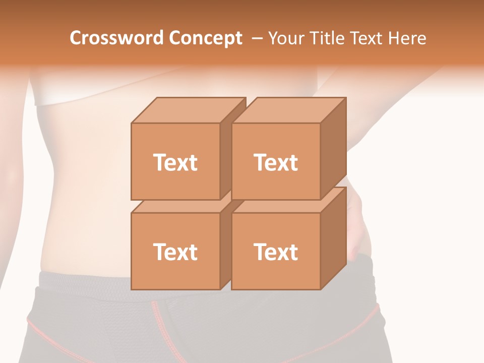 Sore Female Workout PowerPoint Template