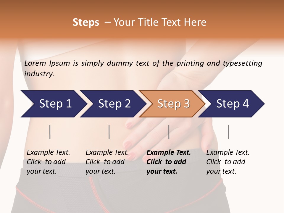 Sore Female Workout PowerPoint Template