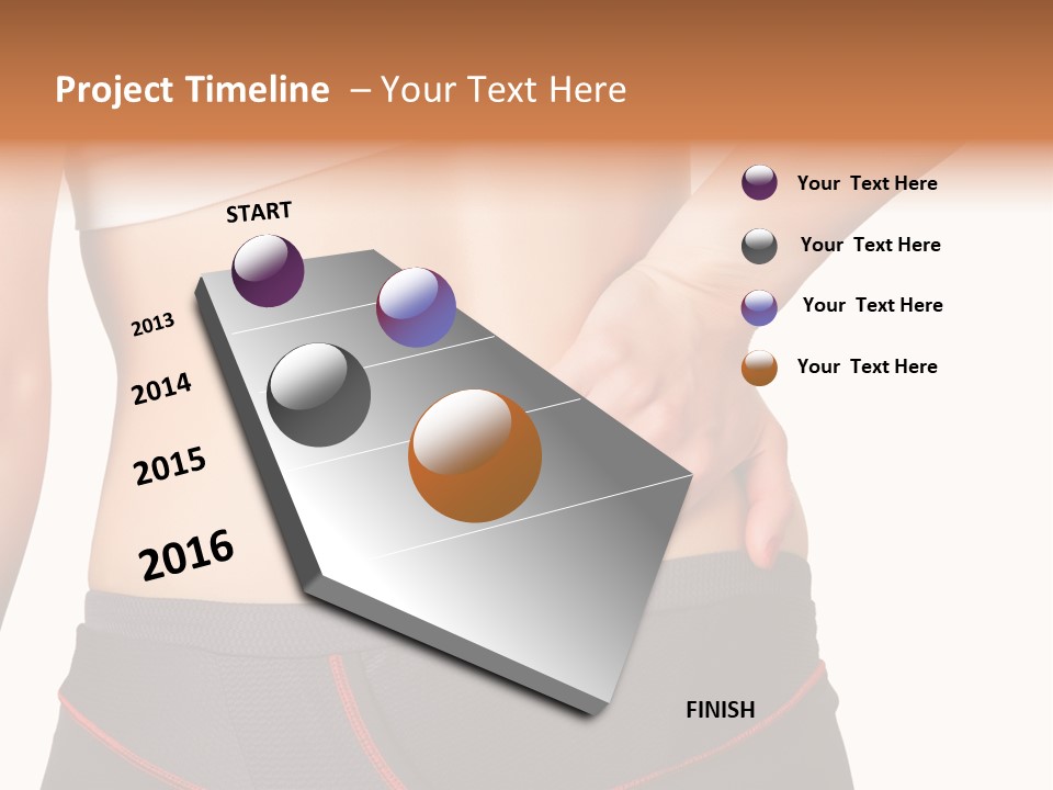Sore Female Workout PowerPoint Template