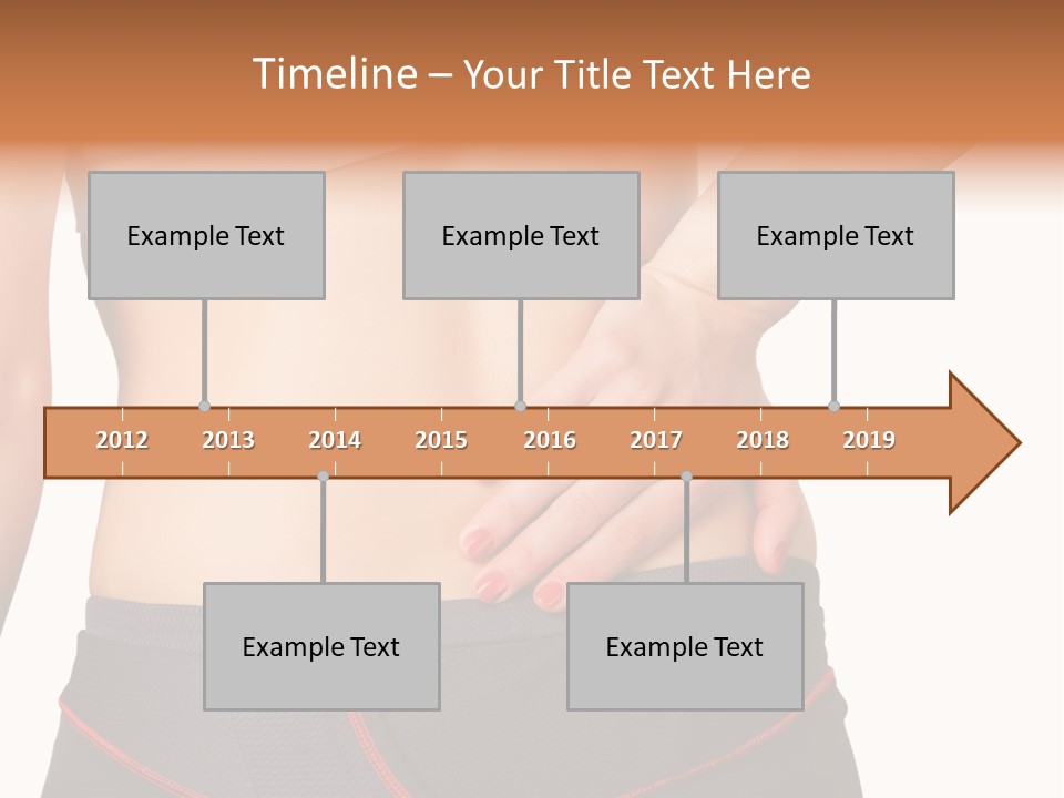Sore Female Workout PowerPoint Template