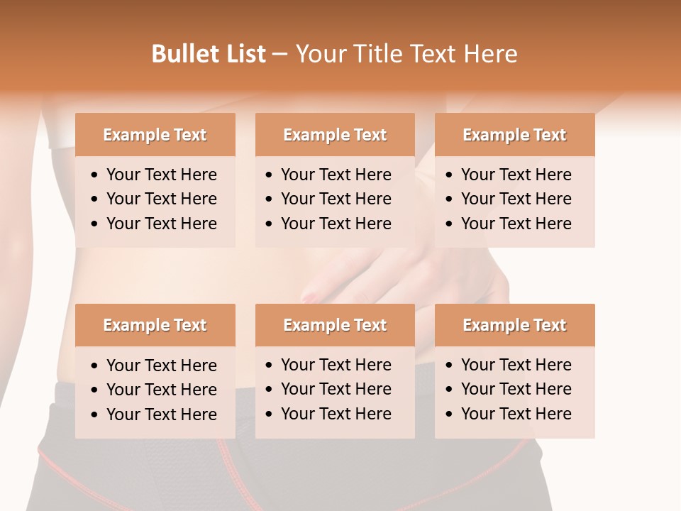 Sore Female Workout PowerPoint Template