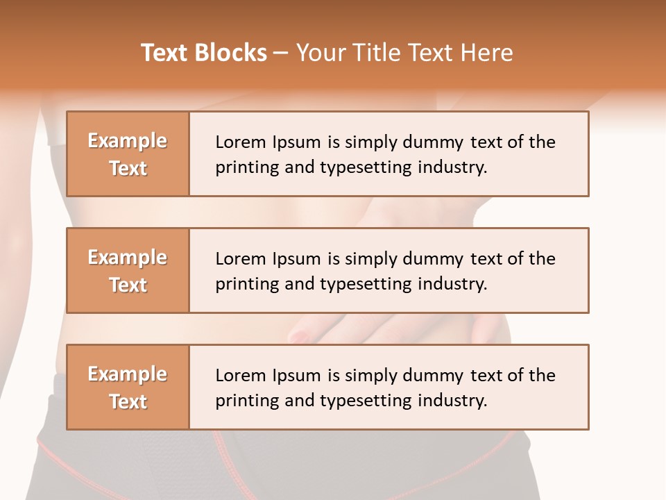 Sore Female Workout PowerPoint Template