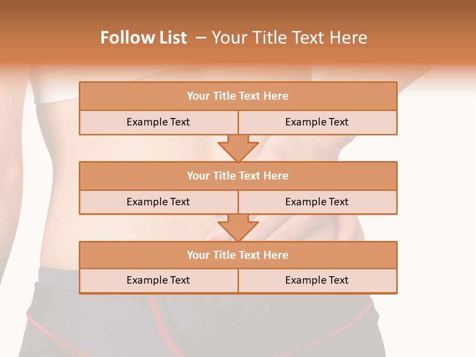Sore Female Workout PowerPoint Template