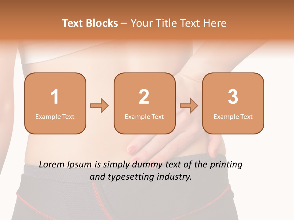 Sore Female Workout PowerPoint Template