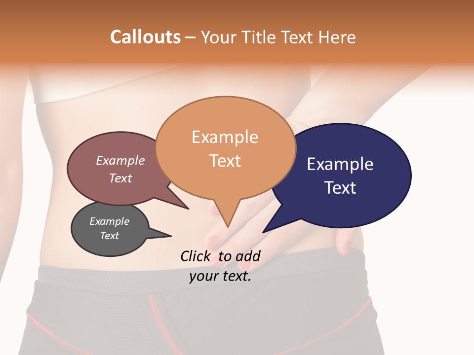 Sore Female Workout PowerPoint Template