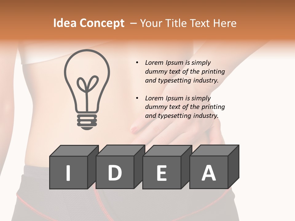 Sore Female Workout PowerPoint Template