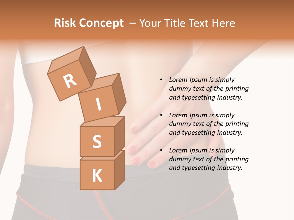 Sore Female Workout PowerPoint Template