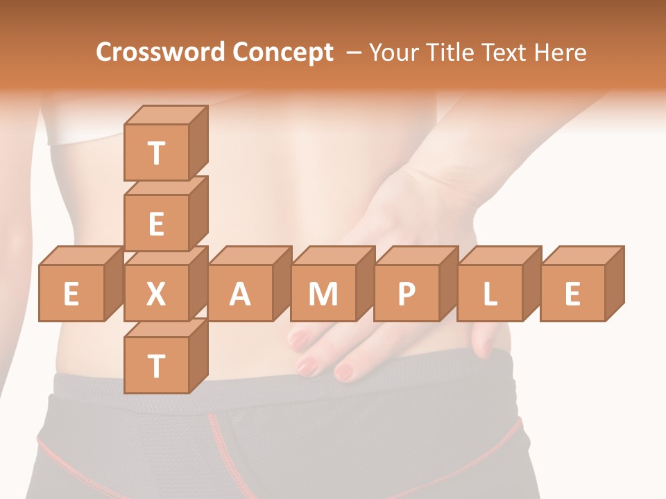 Sore Female Workout PowerPoint Template