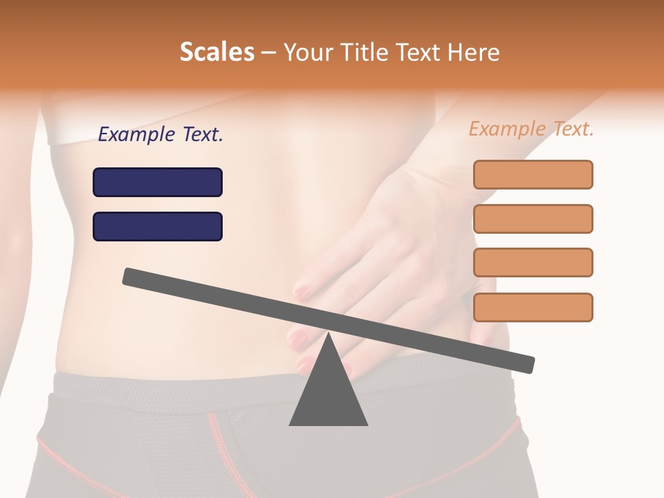 Sore Female Workout PowerPoint Template