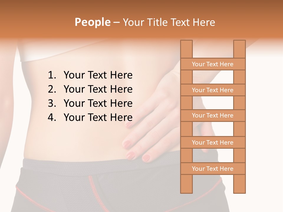 Sore Female Workout PowerPoint Template