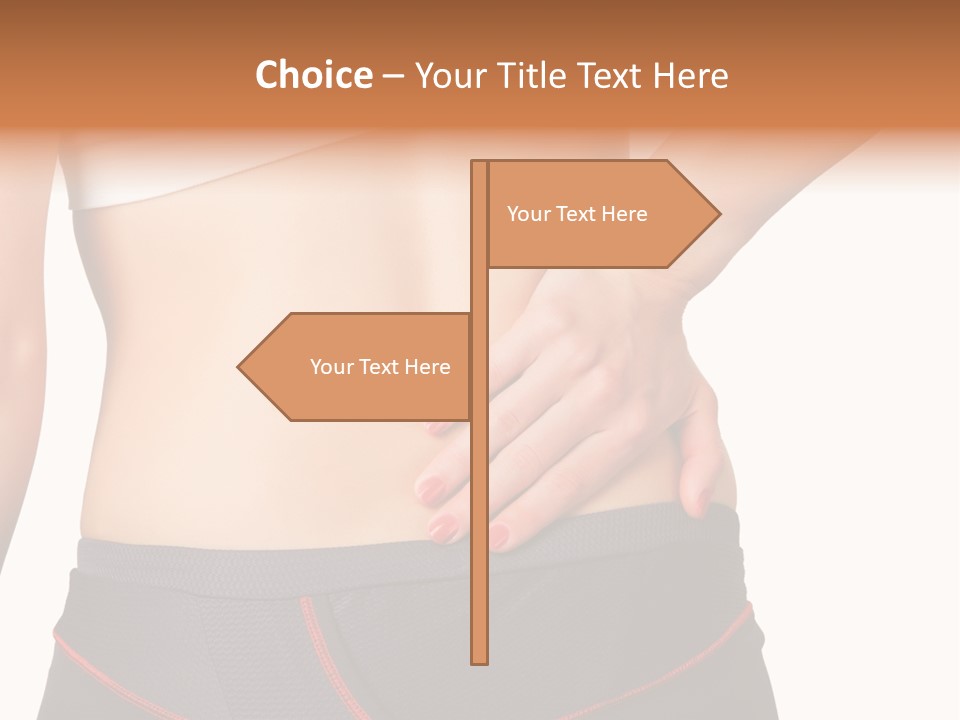 Sore Female Workout PowerPoint Template