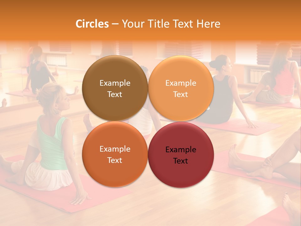 Exercising Yoga Class Female PowerPoint Template