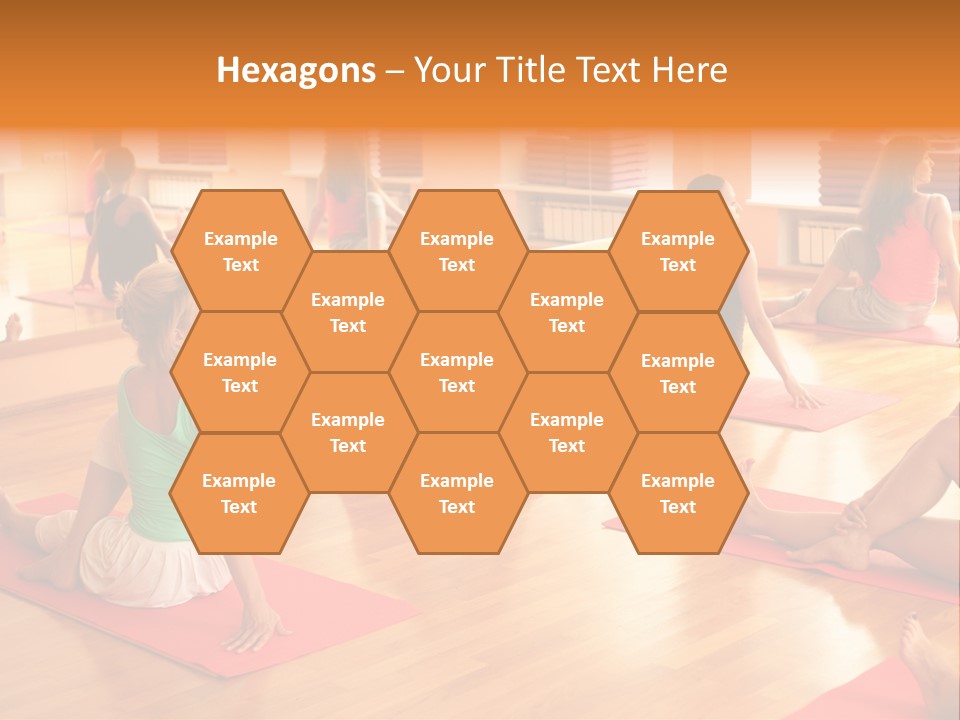 Exercising Yoga Class Female PowerPoint Template