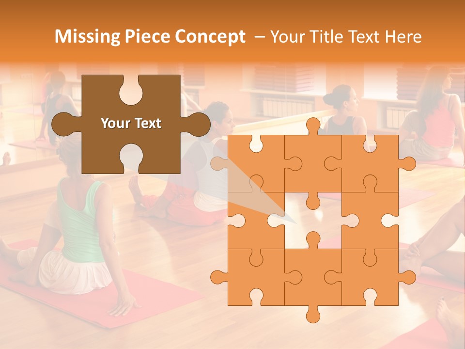 Exercising Yoga Class Female PowerPoint Template