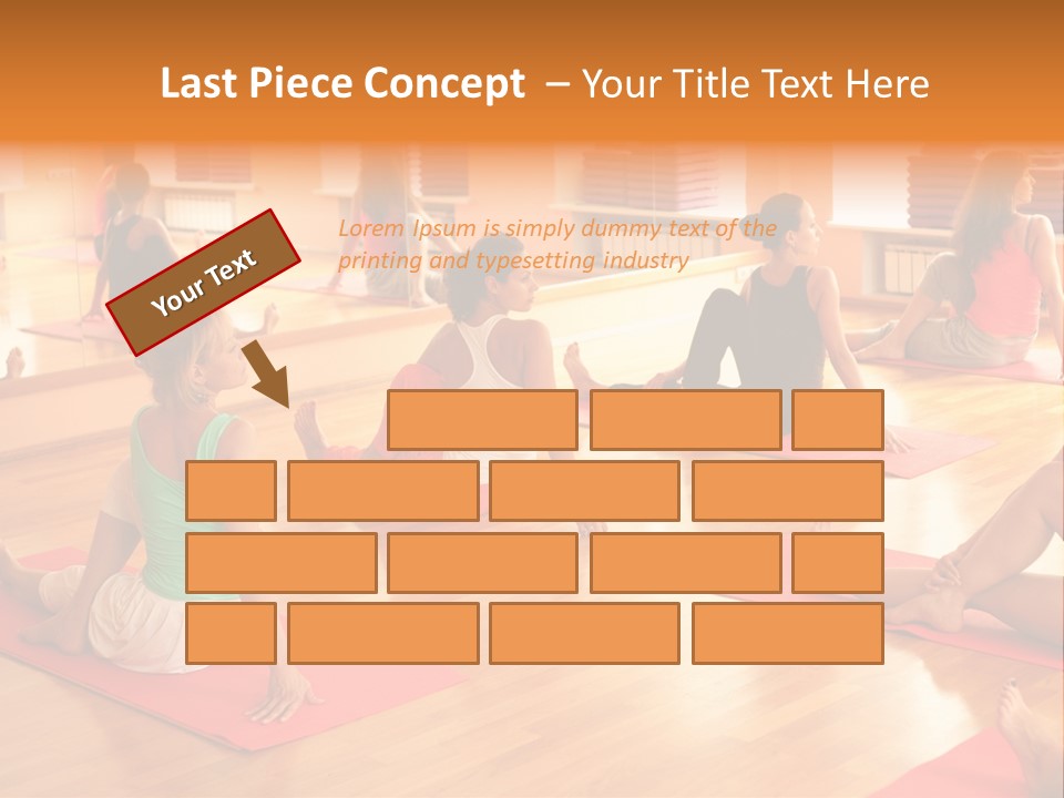 Exercising Yoga Class Female PowerPoint Template