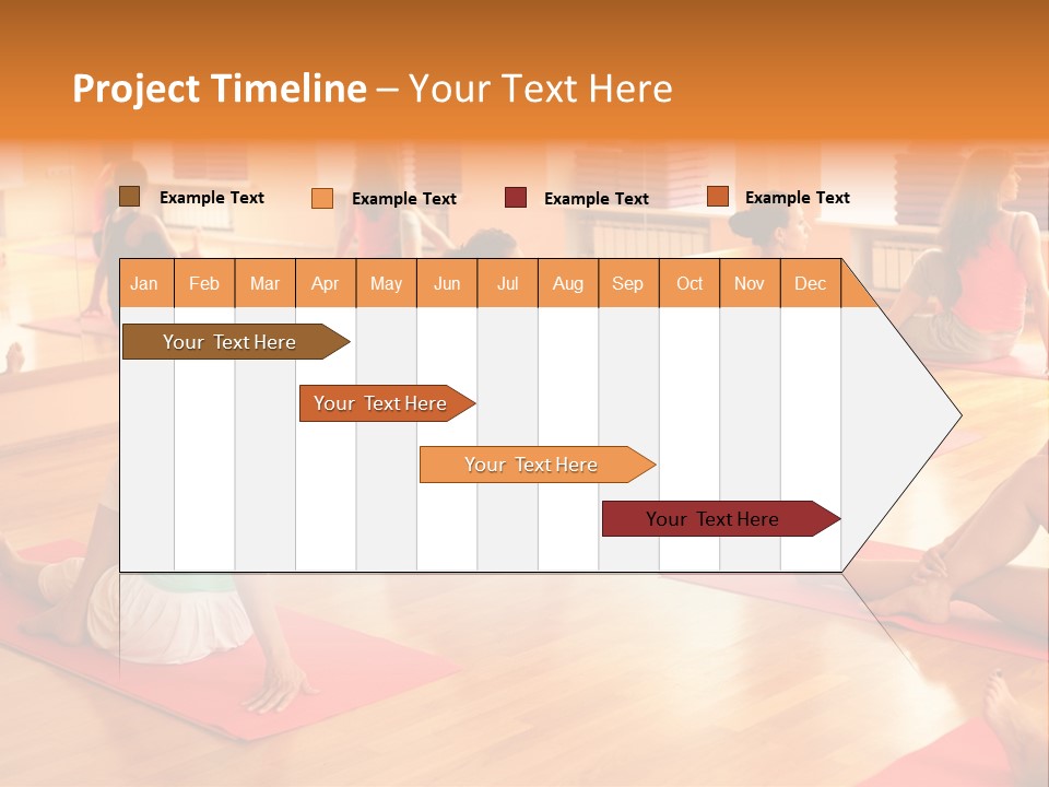 Exercising Yoga Class Female PowerPoint Template