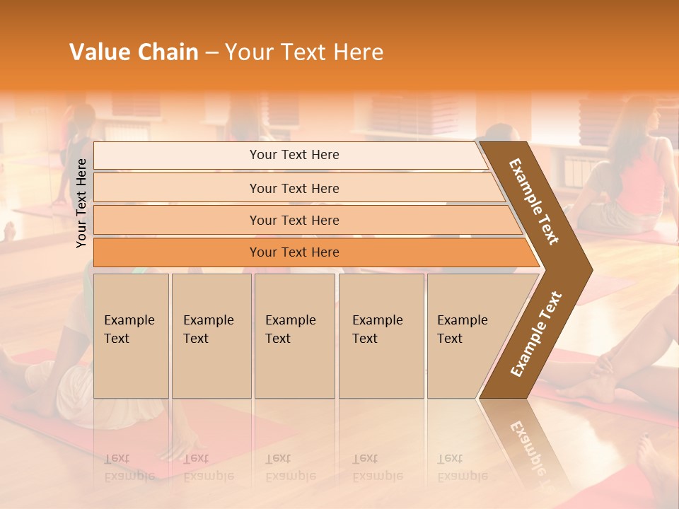 Exercising Yoga Class Female PowerPoint Template