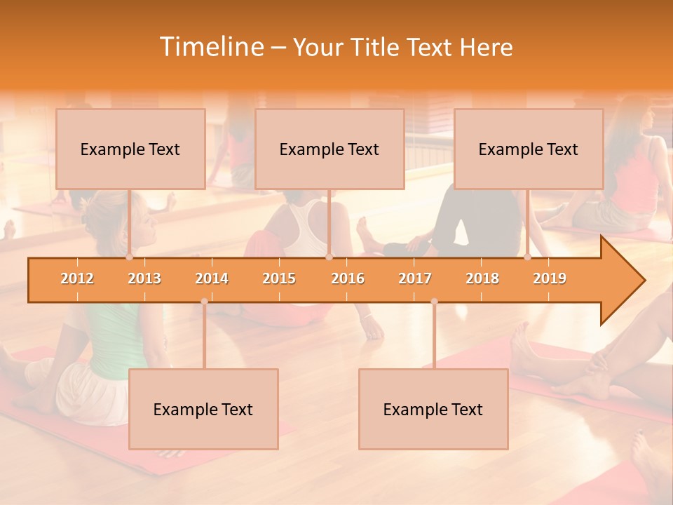Exercising Yoga Class Female PowerPoint Template