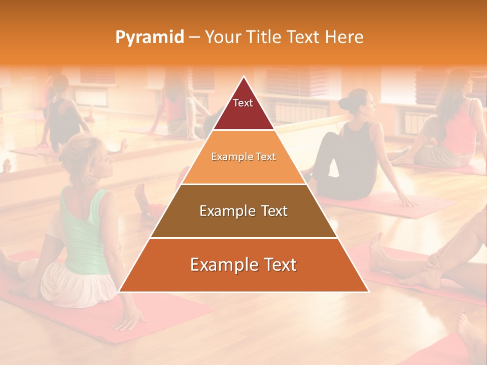 Exercising Yoga Class Female PowerPoint Template