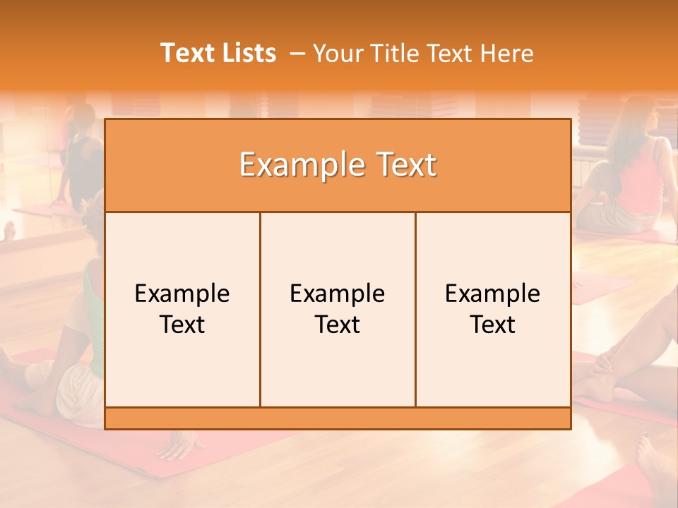 Exercising Yoga Class Female PowerPoint Template