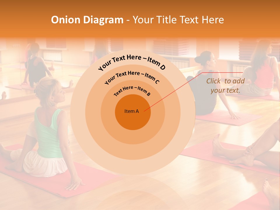 Exercising Yoga Class Female PowerPoint Template