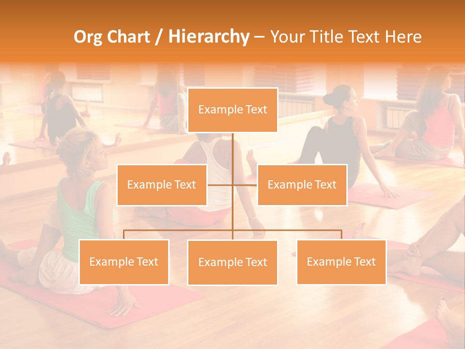 Exercising Yoga Class Female PowerPoint Template