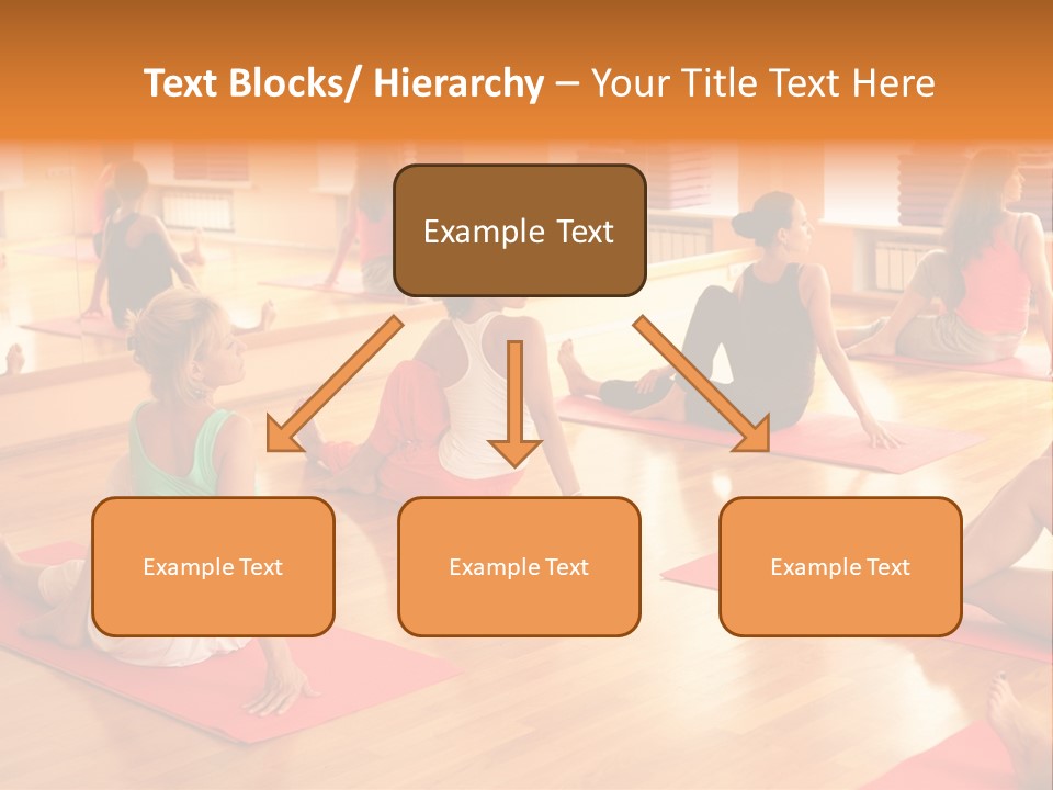 Exercising Yoga Class Female PowerPoint Template