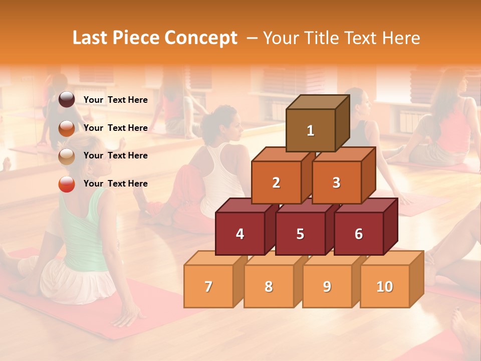 Exercising Yoga Class Female PowerPoint Template