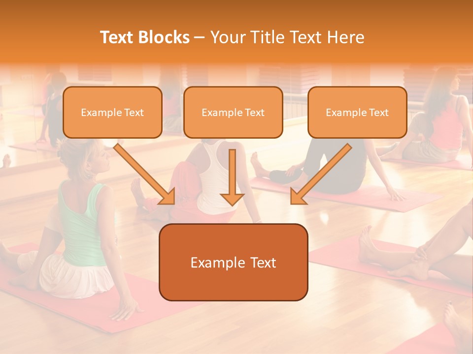 Exercising Yoga Class Female PowerPoint Template