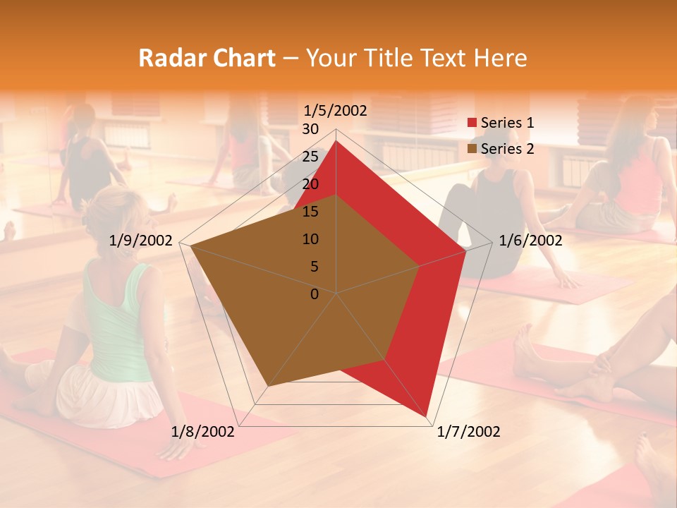 Exercising Yoga Class Female PowerPoint Template