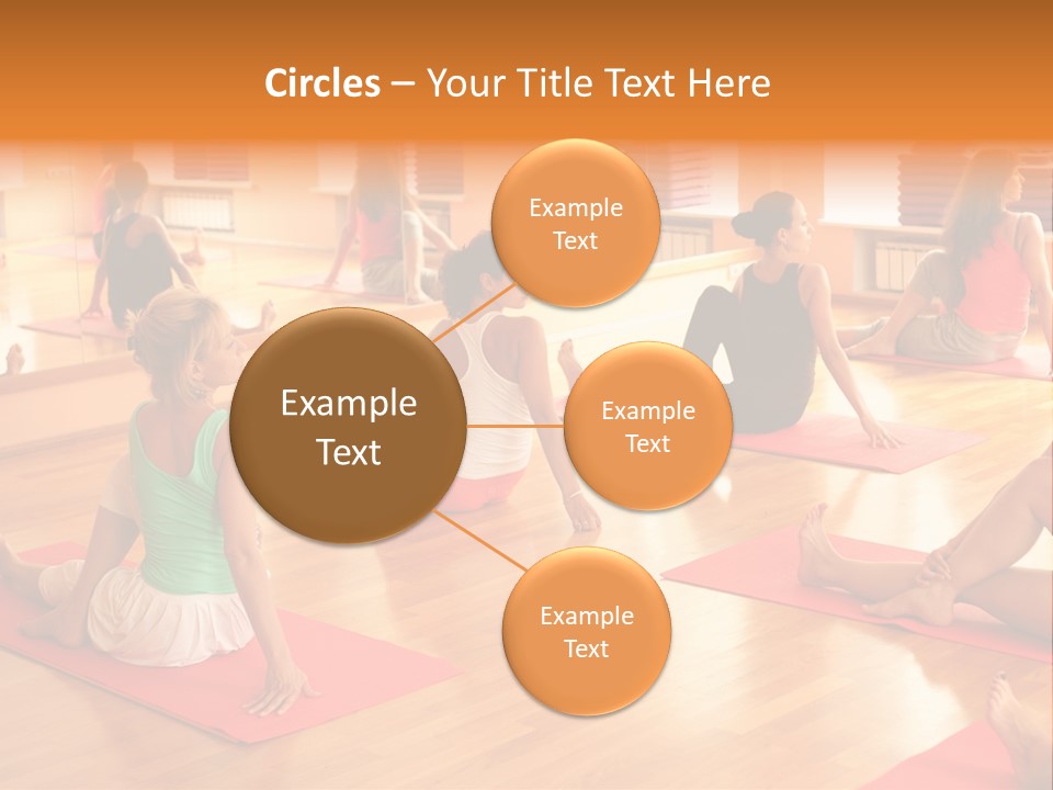 Exercising Yoga Class Female PowerPoint Template